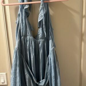 Free people Blue Halter Dress